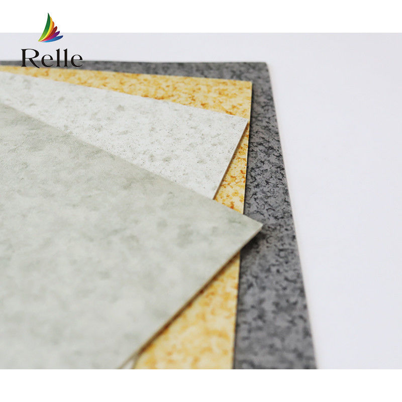 Couverture de plancher en vinyle de luxe en PVC gris