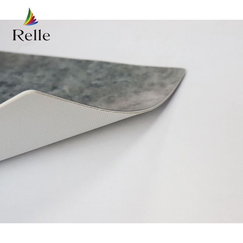 Couverture de plancher en vinyle de luxe en PVC gris