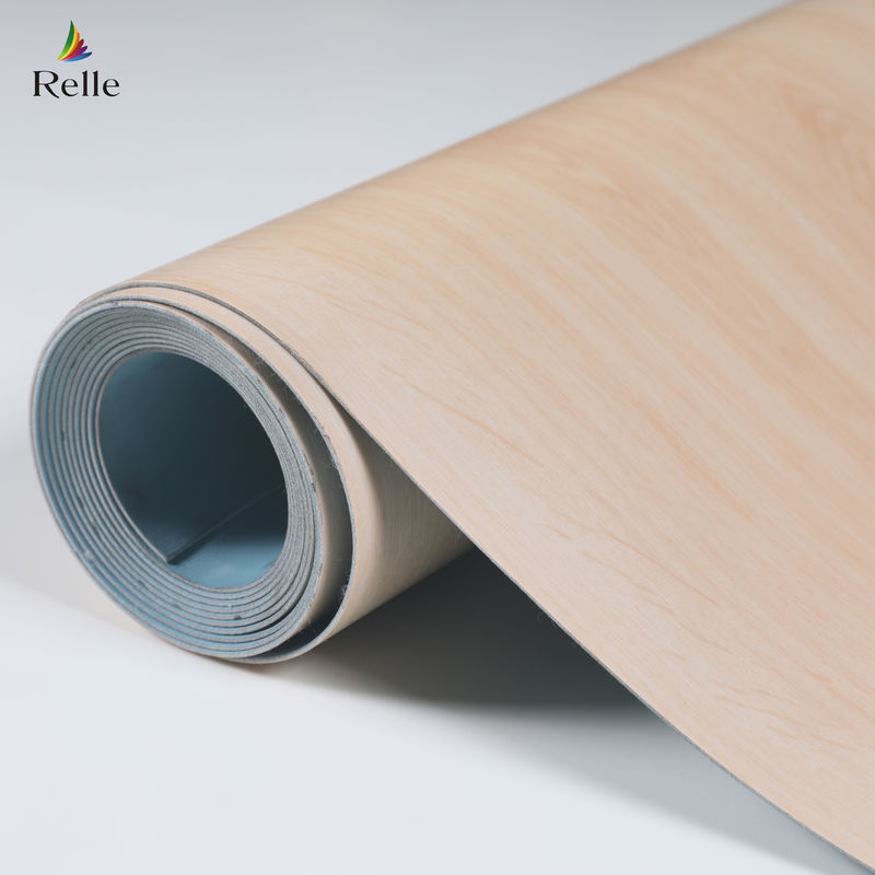 Plancher en bois de chêne en rouleau de vinyle de 1,8 m à 2 m de largeur Plancher en tôle hétérogène