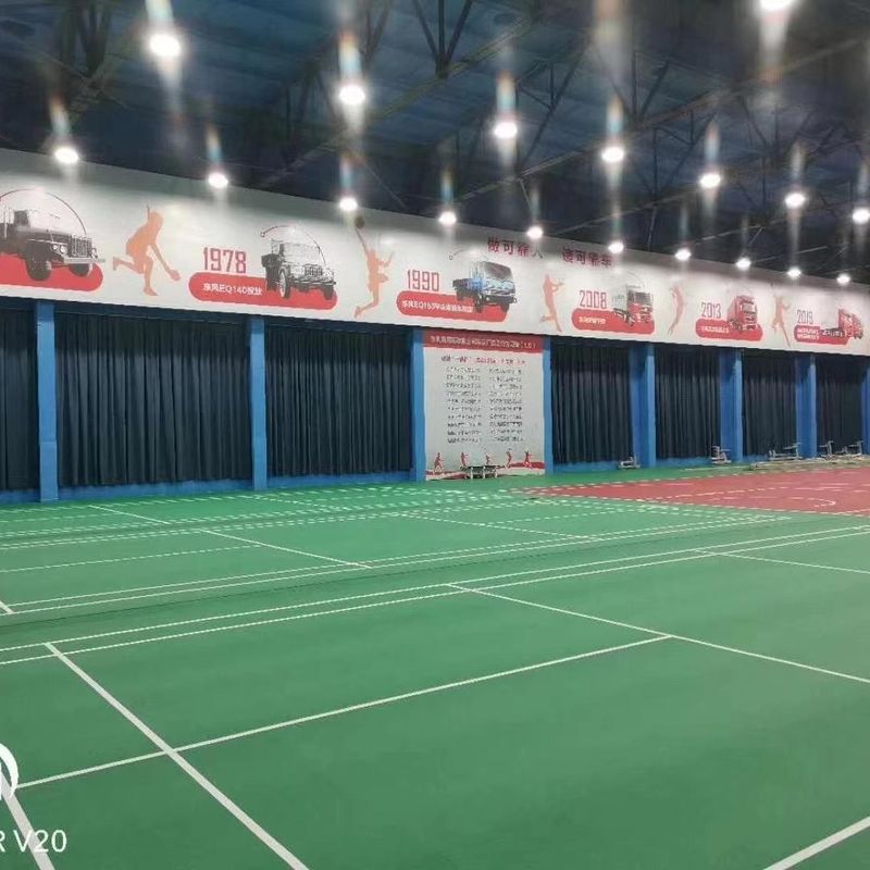 Tapis de plancher de terrain de badminton synthétique vert avec PVC et calcaire par Relle