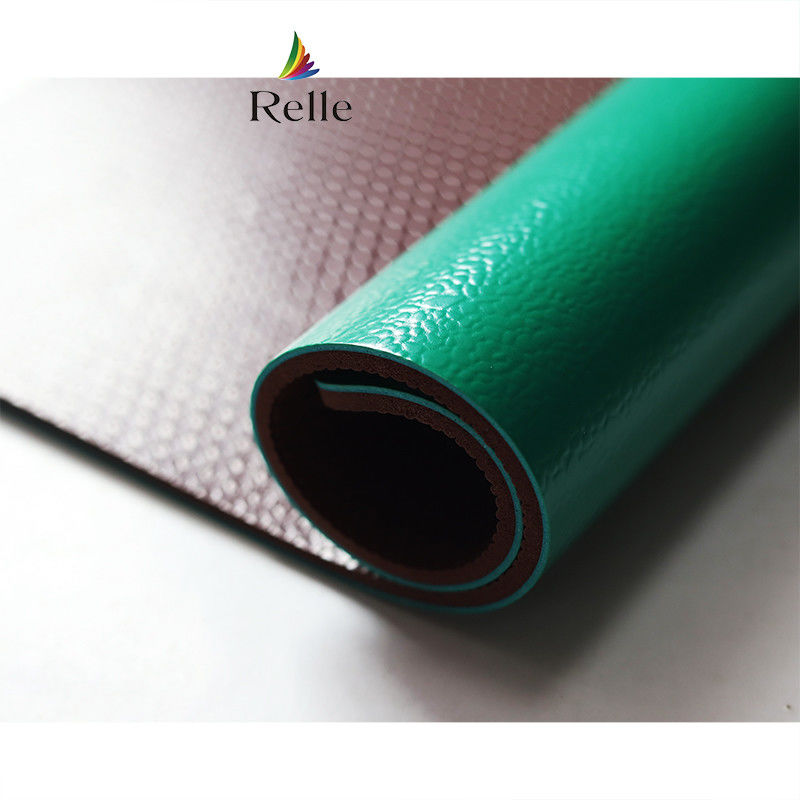 Tapis de plancher de terrain de badminton synthétique vert avec PVC et calcaire par Relle