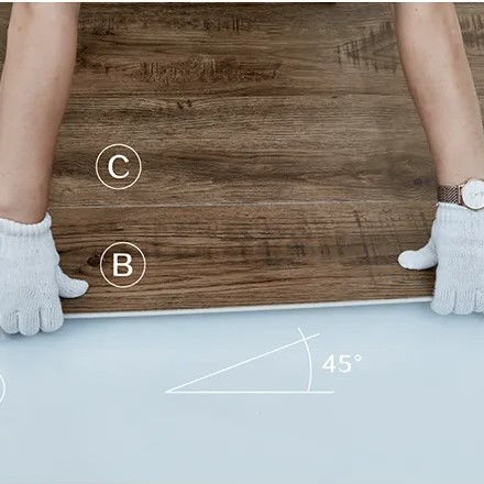 Relle SPC Cliquez planche plancher 4mm 5mm 6mm 7mm épaisseur plancher SPC de luxe