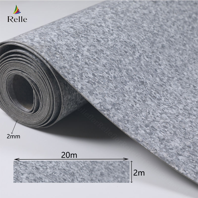 Plancher de vinyle homogène pour l'hôpital scolaire de Relle