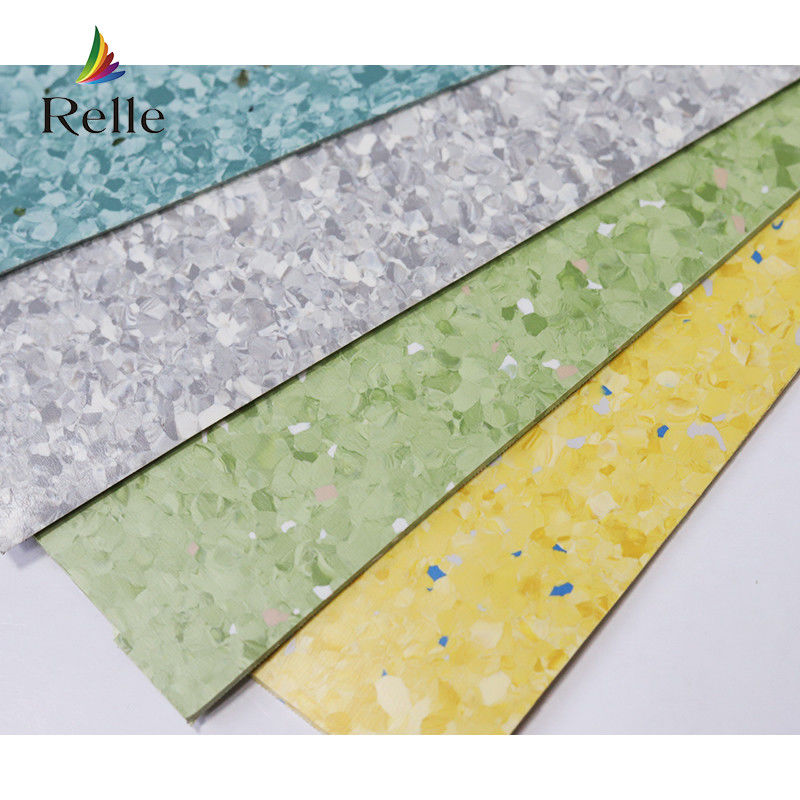 PUR revêtement Relle stock lot écologique PVC beige clair Vinyle sol antistatique pour le laboratoire