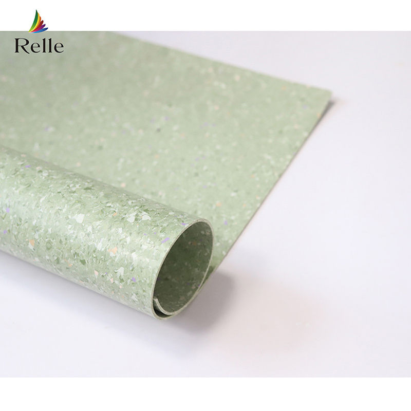 PUR revêtement Relle stock lot écologique PVC beige clair Vinyle sol antistatique pour le laboratoire