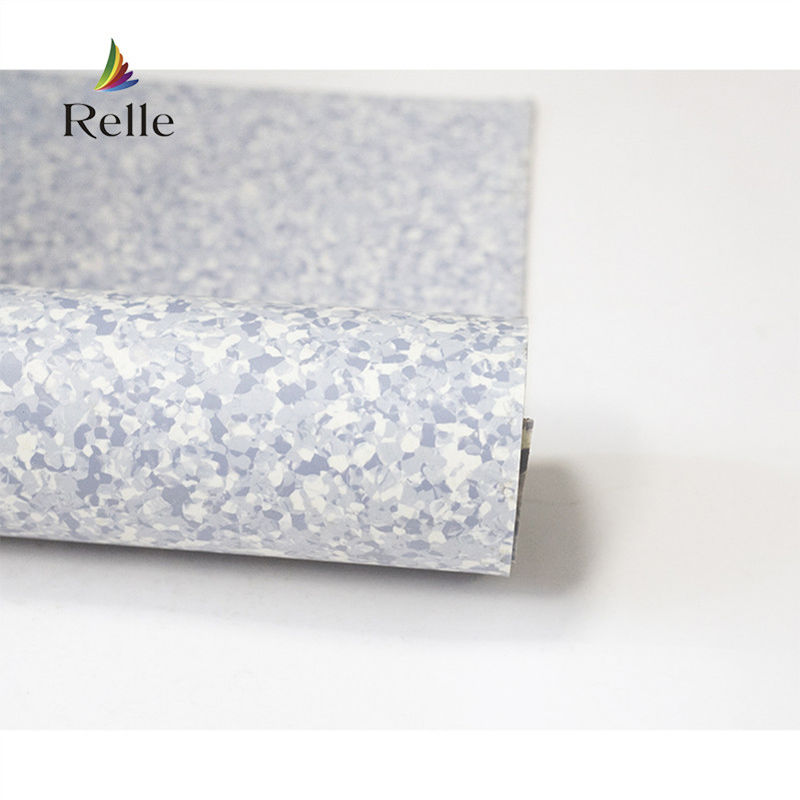 Relle Court plancher homogène en PVC en plastique arrière sec pour les hôpitaux de qualité médicale