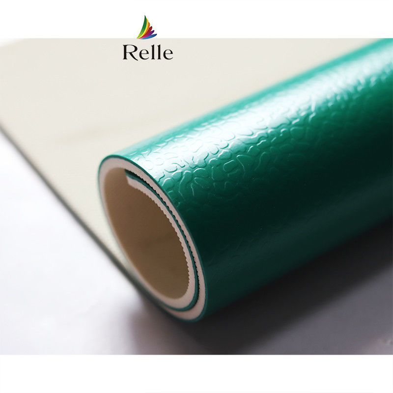 Mat de plancher de terrain de badminton vert en rouleau en rouleaux de PVC synthétique pour le sport