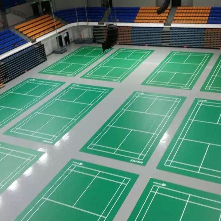 Accessoires de plancher fournis Relle PVC rouleaux de plancher en vinyle pour le terrain de badminton intérieur