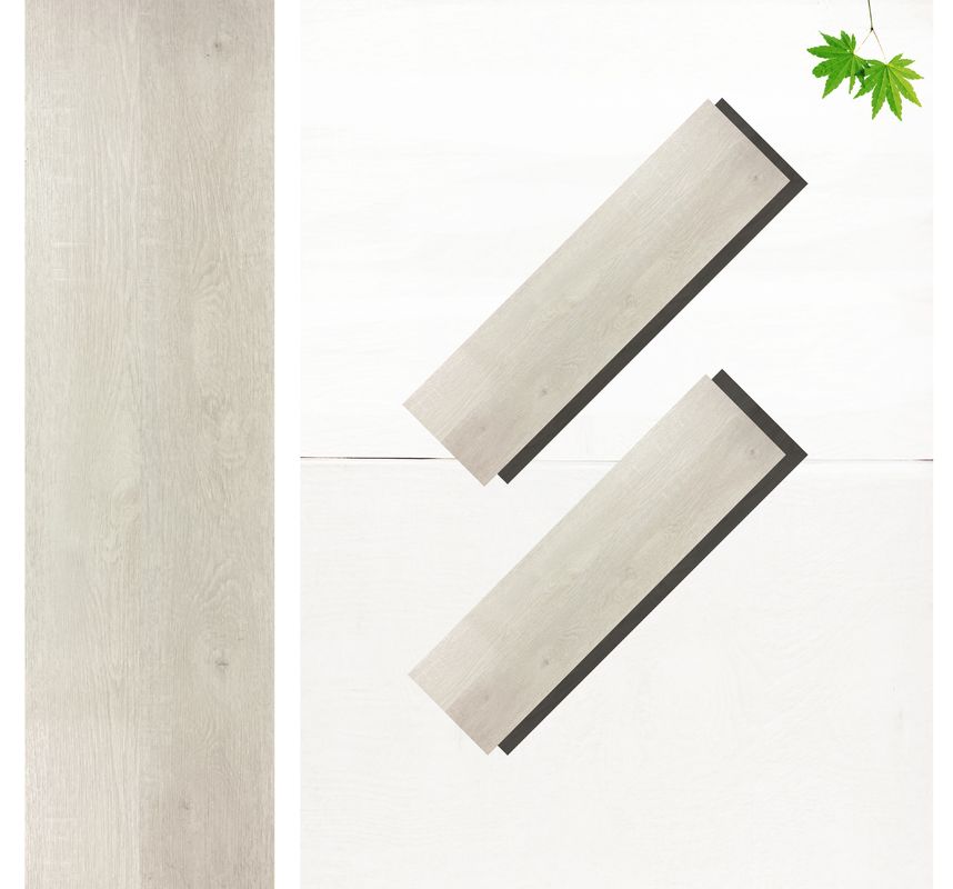 Plancher en PVC SPC en bois Vinyle planche 8 mm Plancher hybride avec calcaire en relief