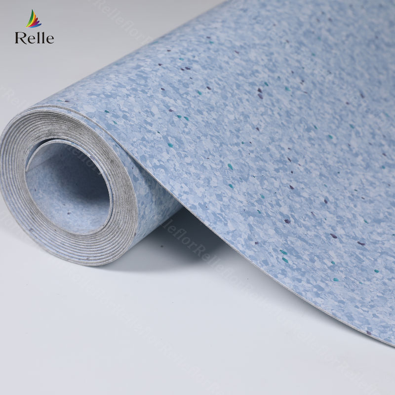 2 mm d'épaisseur PVC Matériau à dos sec Ruloir de sol en vinyle en plastique pour intérieur dans les bâtiments en hausse