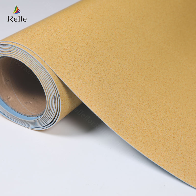 2 mm d'épaisseur PVC Matériau à dos sec Ruloir de sol en vinyle en plastique pour intérieur dans les bâtiments en hausse
