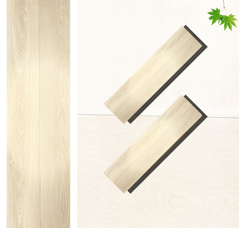 Plancher en PVC SPC en bois Vinyle planche 8 mm Plancher hybride avec calcaire en relief