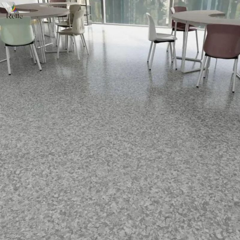2 mm d'épaisseur PVC Matériau à dos sec Ruloir de sol en vinyle en plastique pour intérieur dans les bâtiments en hausse
