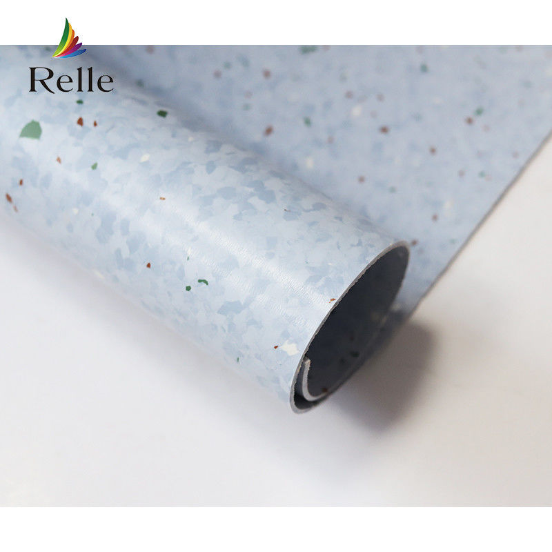 Plancher en vinyle en PVC à rouleaux directionnels homogènes souples de 2 mm pour supermarché