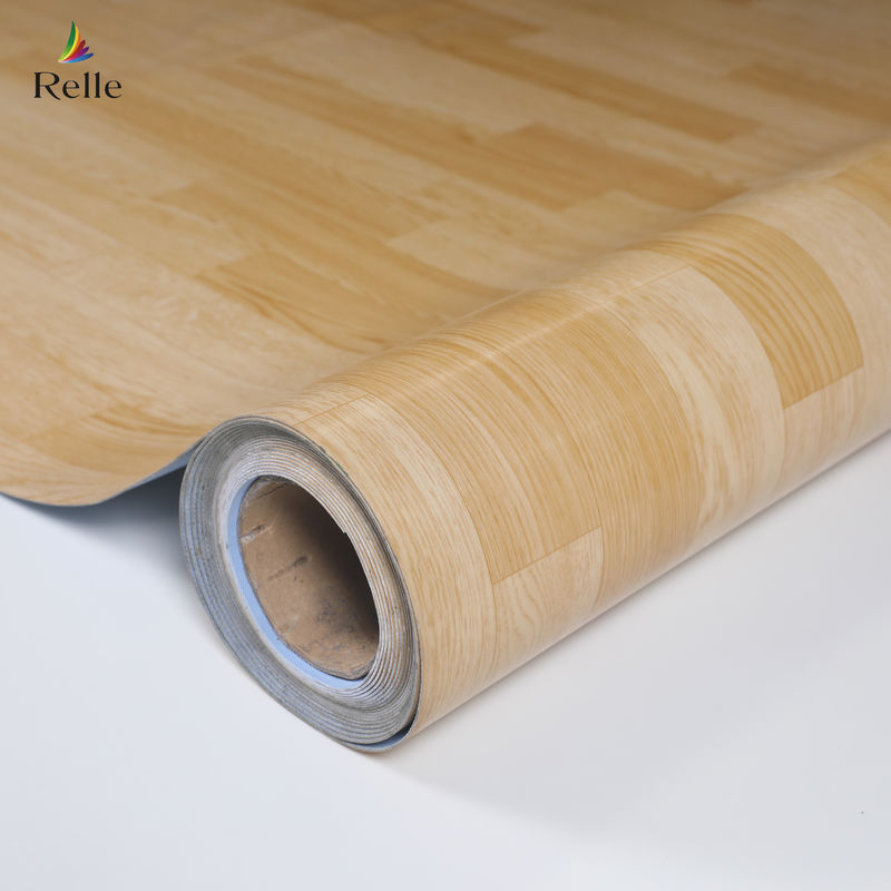 Rouleau de plancher en PVC d'hôtel avec style de conception en bois largeur 2m 79 