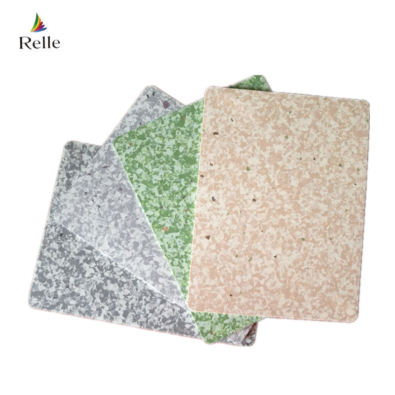 Planchers en vinyle de texture claire de 3 mm Carreaux homogènes en PVC pour installations médicales