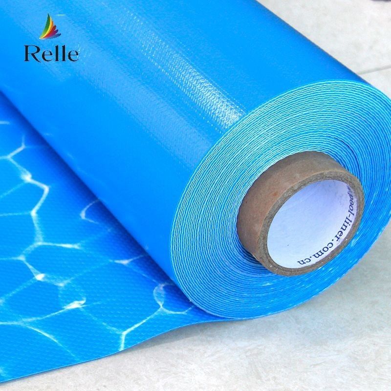 Liner de piscine en PVC bleu de l'océan Anti-UV 1,5 mm 1,2 mm Rameau de piscine en PVC renforcé