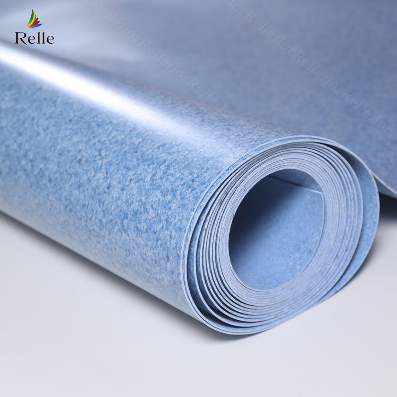 Plancher en vinyle homogène en PVC pour une application hospitalière à Guangdong par rouleau