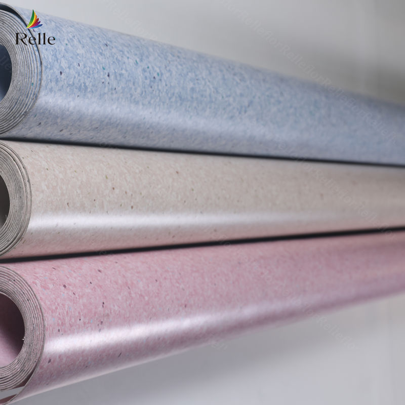 Plancher en vinyle homogène en PVC pour une application hospitalière à Guangdong par rouleau