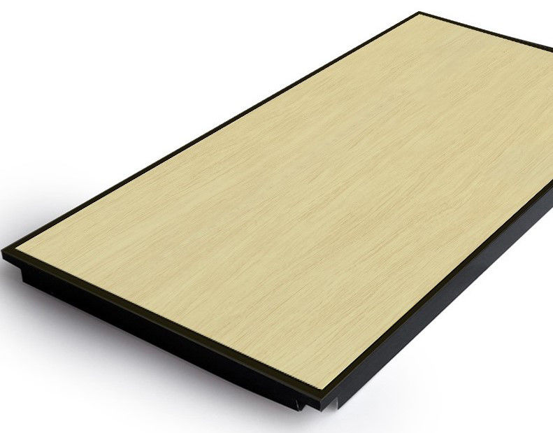 Carreaux de plafond décoratifs en aluminium 2x2 Carreaux de plafond en bois pour hôtel