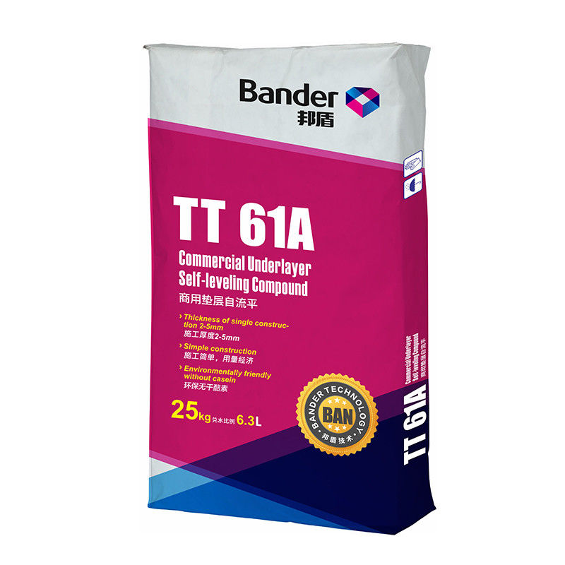 25mPa Résistance TT61A Composé de plancher auto-nivelable Composé de plancher nivelable pour le bois