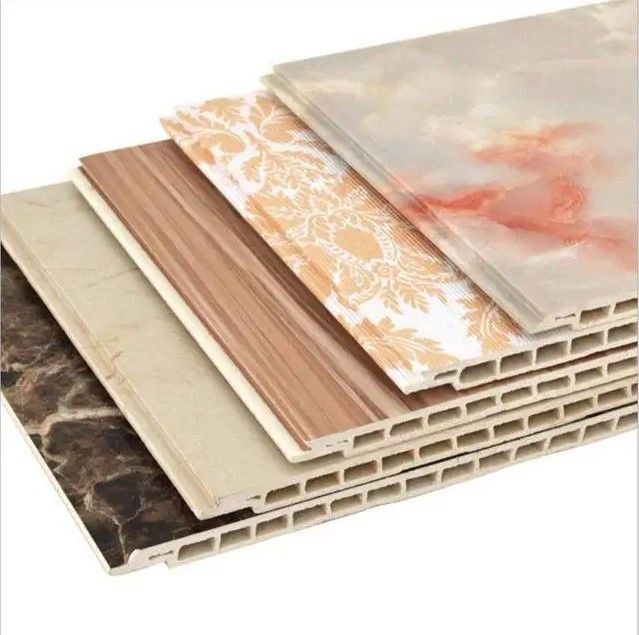 Panneaux muraux intérieurs en PVC contemporains en fibre de bambou