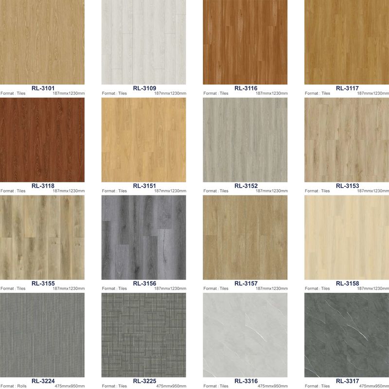 Résistance au feu SPC plancher en vinyle 2mm 2,5mm 3mm étanche SPC plancher pour la maison
