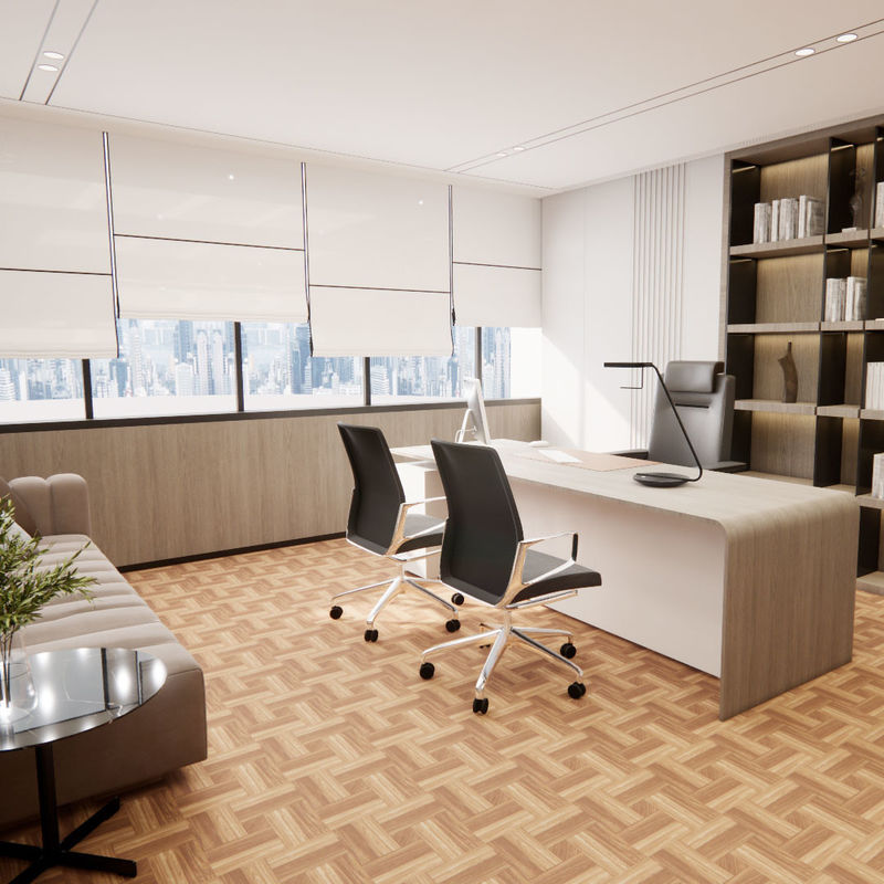 Environnement sain et élégant avec revêtement de sol LVT pour les espaces de soins de santé Durable Confort écologique et silencieux