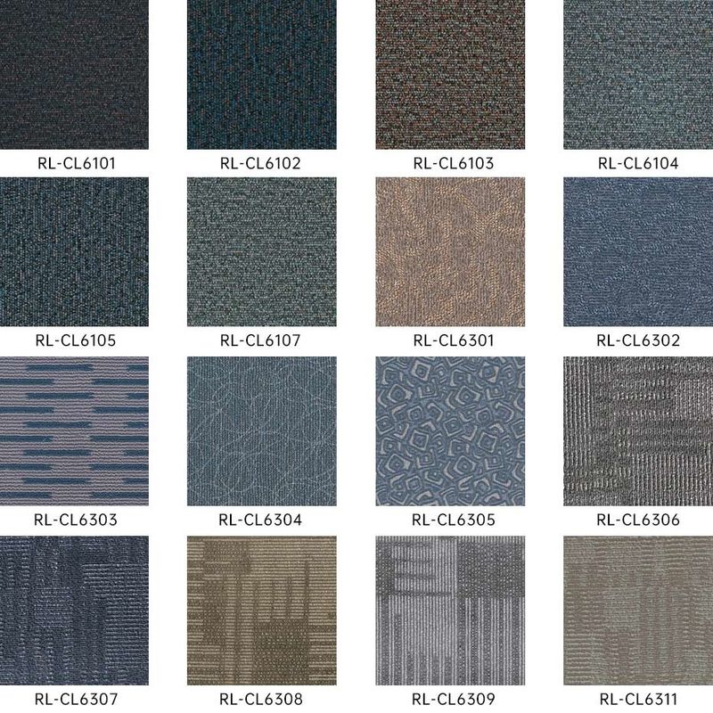 Durabilité commerciale Carreaux en vinyle PVC pour bureaux, magasins de détail et espaces modernes