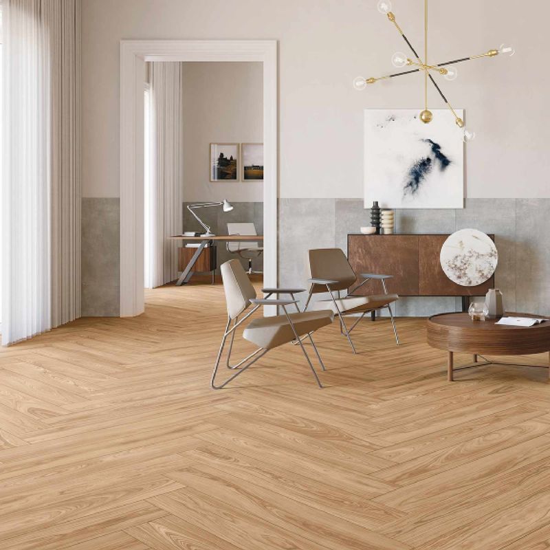 SPC plancher imperméable à l'eau Durable et facile à installer PVC carreaux de vinyle pour les zones à fort trafic dans les milieux commerciaux