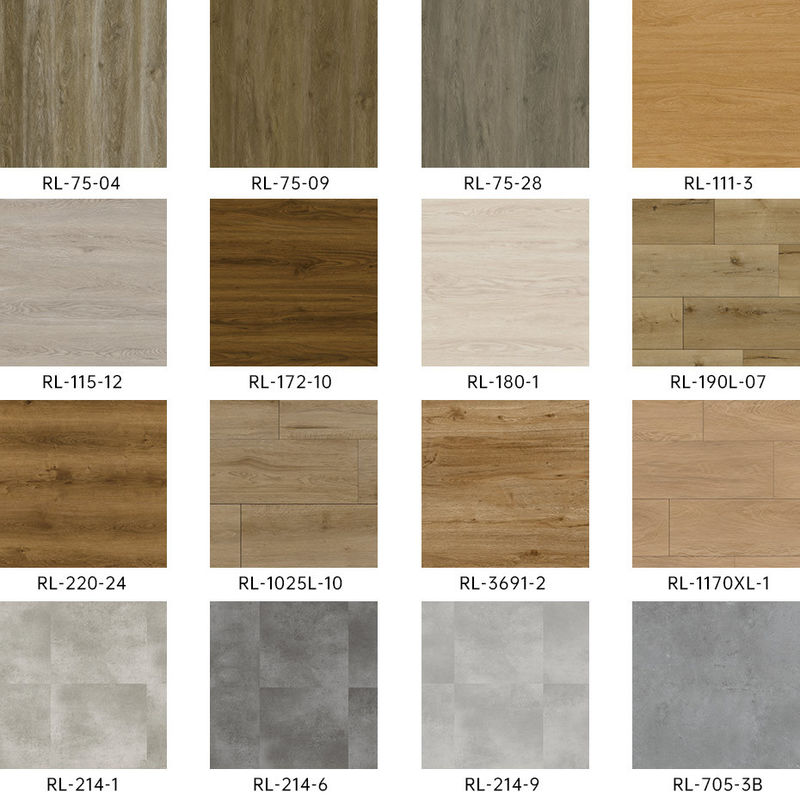 SPC plancher imperméable à l'eau Durable et facile à installer PVC carreaux de vinyle pour les zones à fort trafic dans les milieux commerciaux