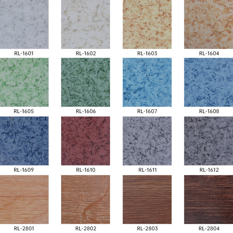 Facile à nettoyer Plancher hétérogène pour les espaces fréquentés Durable résistant aux taches et à plusieurs couches