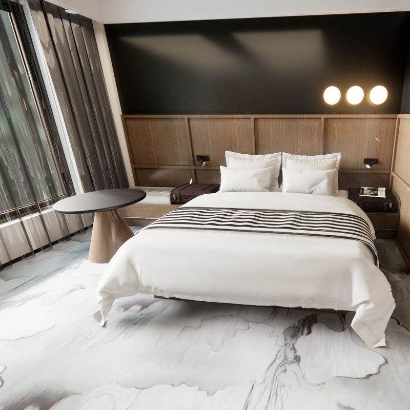 Améliorez votre suite avec un tapis Relle facile à installer, résistant aux taches pour une fraîcheur durable