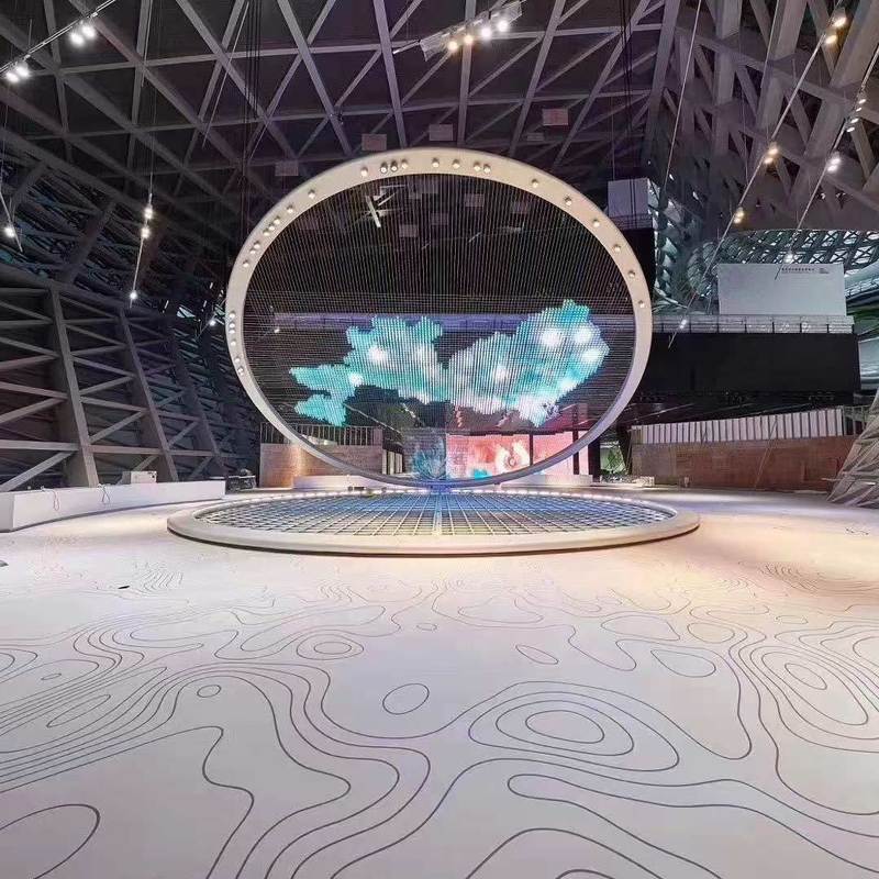 Revêtement de sol en caoutchouc Relle antidérapant, résistant à l'usure et aux taches pour halls d'exposition