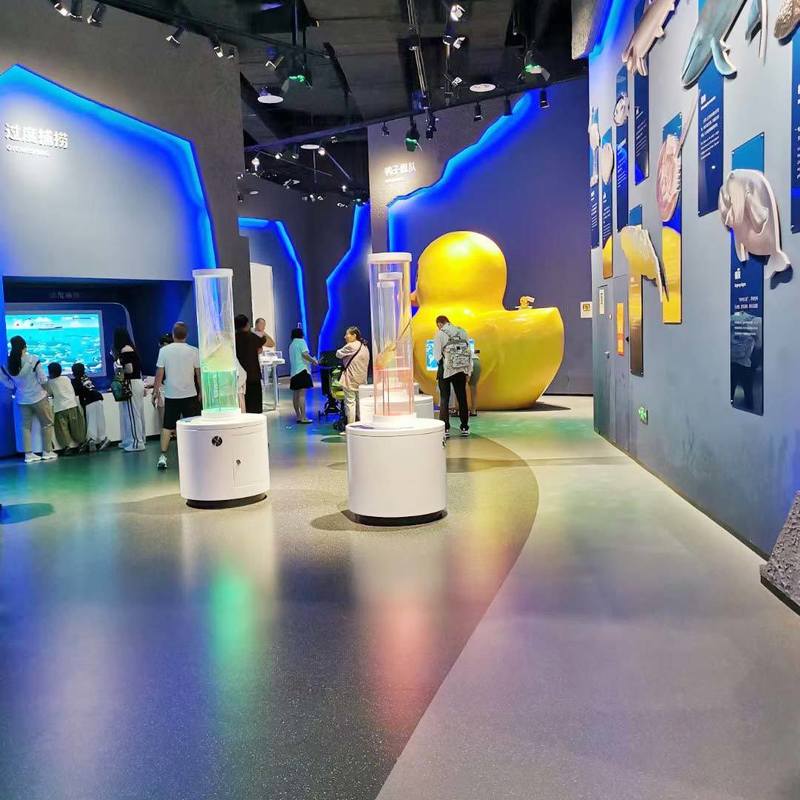 Revêtement de sol en caoutchouc Relle antidérapant, résistant à l'usure et aux taches pour halls d'exposition