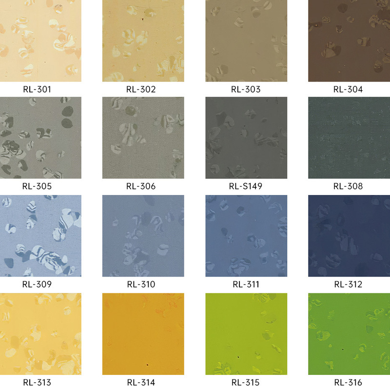 Revêtement de sol en caoutchouc Relle antidérapant, résistant à l'usure et aux taches pour halls d'exposition