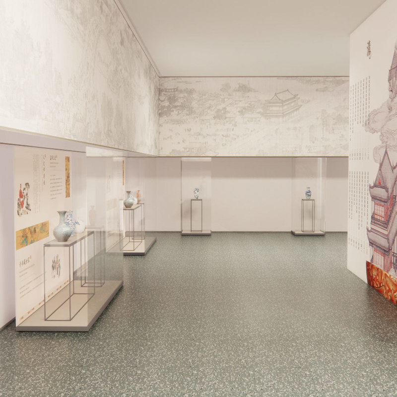 Revêtements de sol en caoutchouc Relle pour les expositions du musée d'art patrimonial