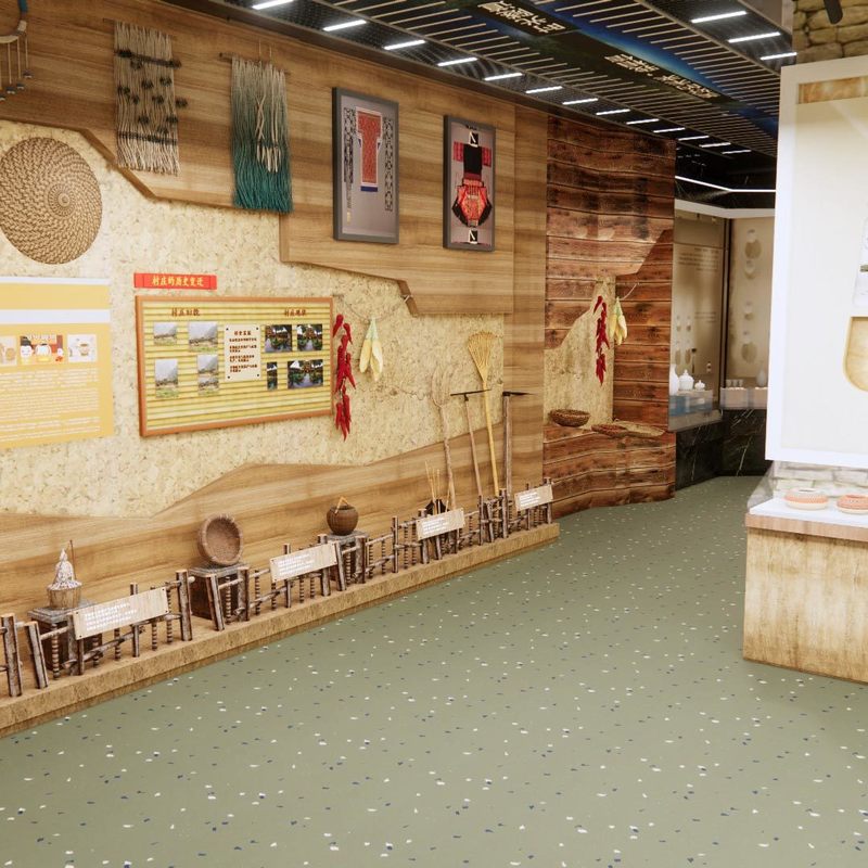 Le sol en caoutchouc antidérapant de l'exposition du patrimoine