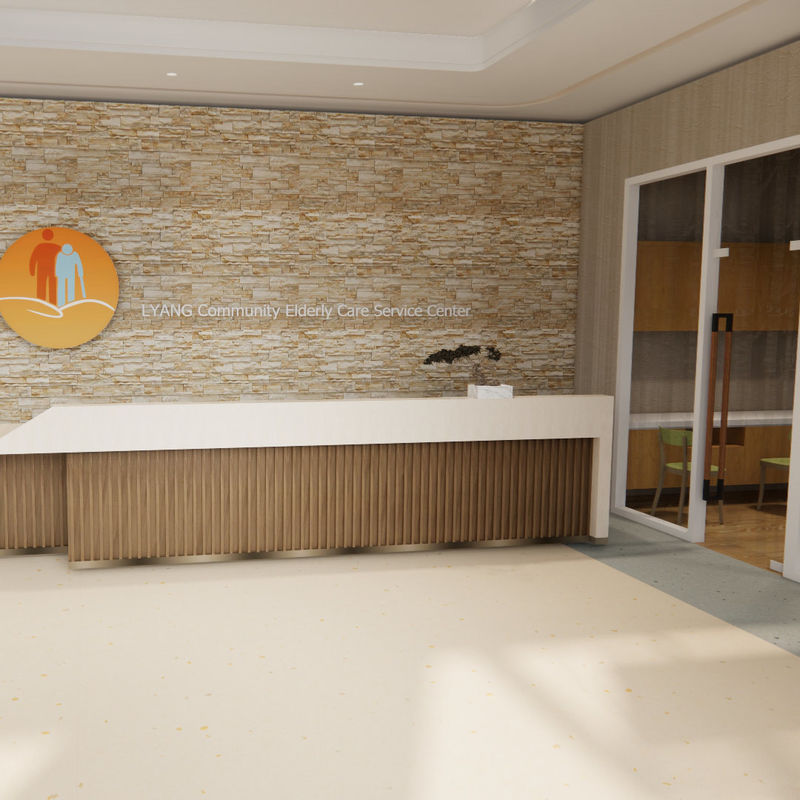 Revêtements de sol spéciaux pour maisons de retraite - Style hygiénique de qualité médicale