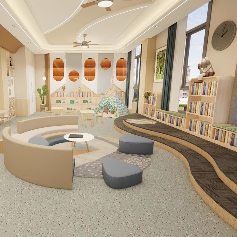 Relle Preschool Campus R11 Revêtement de sol antidérapant en carborundum (résistant à l'usure et facile à nettoyer)