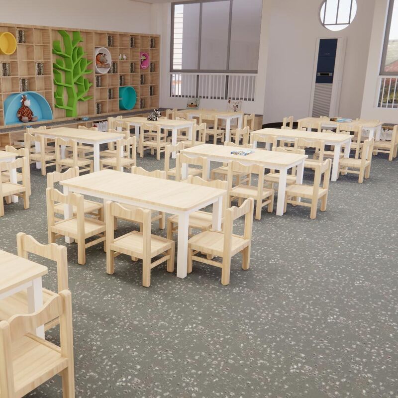 Centre d'éducation précoce Relle R11 plancher au carborundum antidérapant (version préscolaire résistante aux rayures)