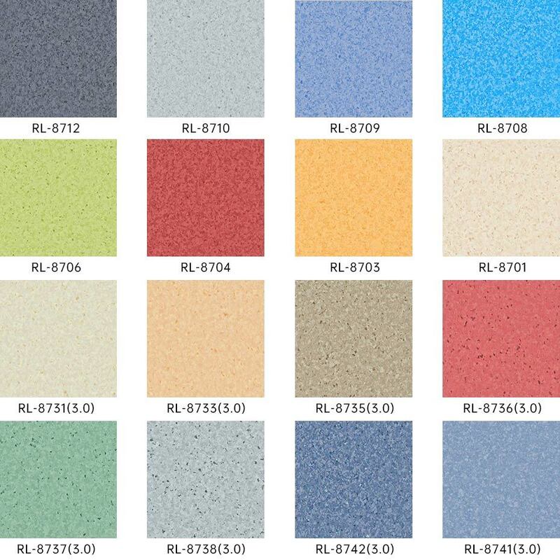 Plancher en vinyle homogène sans couture résistant aux produits chimiques conçu pour les besoins ménagers des maisons de retraite