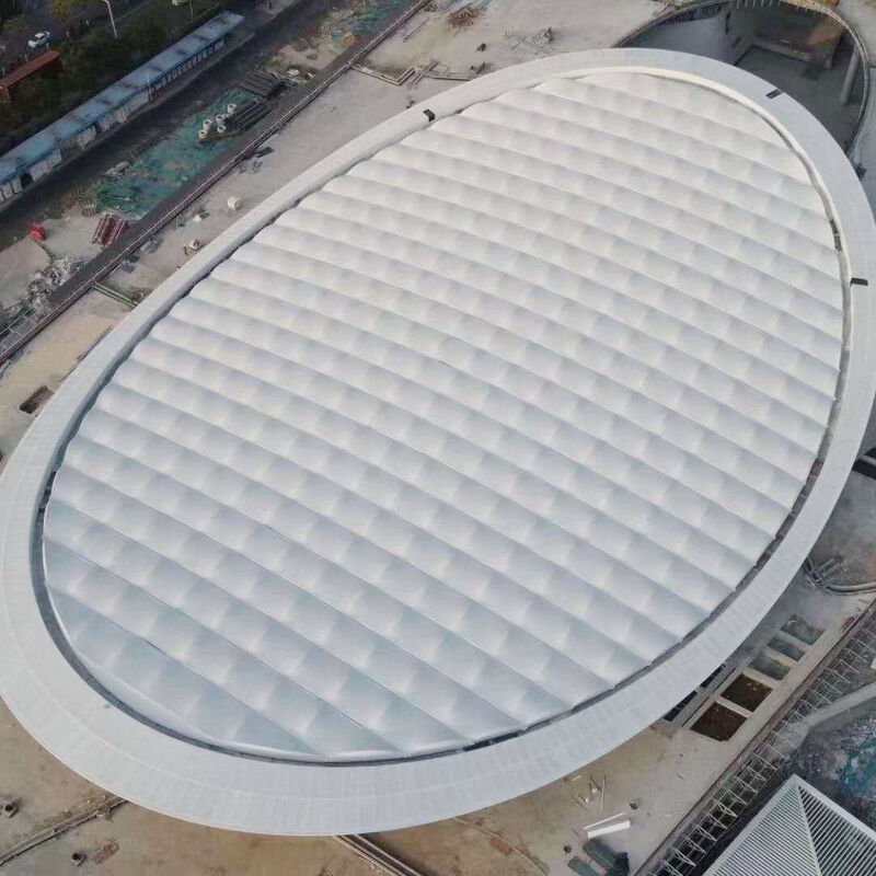Matériau de membrane en PTFE pour le bâtiment de stades Résistant aux intempéries et anti-âge Membre en PTFE pour les grands stades de sport