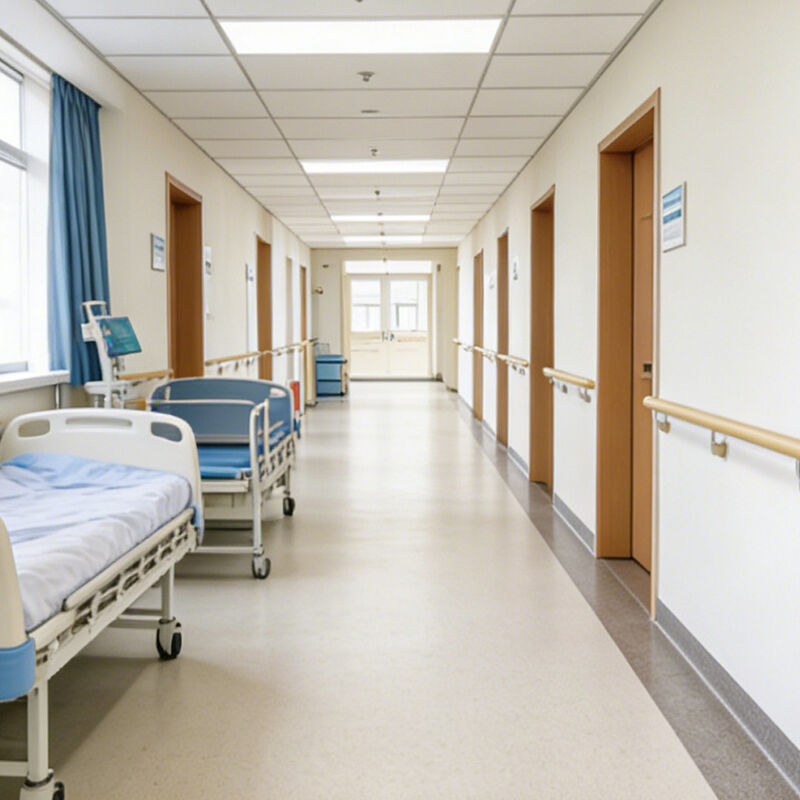 Garde-corps d'escalier mural Relle aspect bois, barre d'appui de sécurité pour couloir