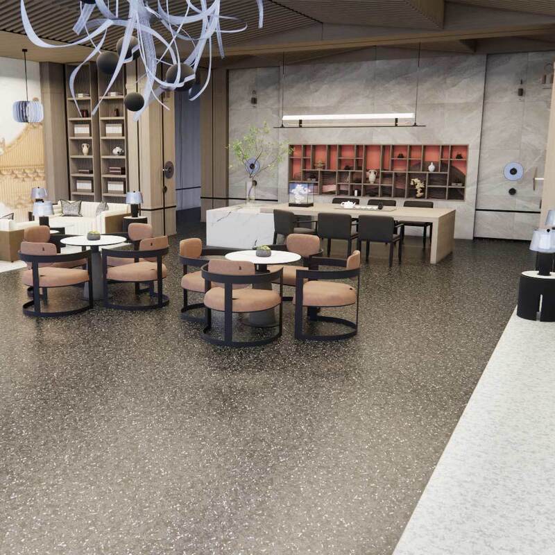 Plancher à couches multiples de texture naturelle, matériau décoratif pour les travaux d'ingénierie générale