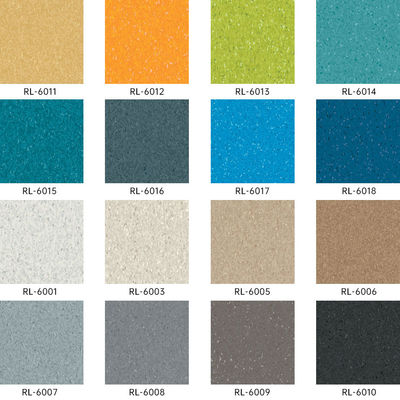 Plancher homogène de qualité commerciale, imperméable à l'eau, exempt de formaldéhyde, pour les zones à fort trafic