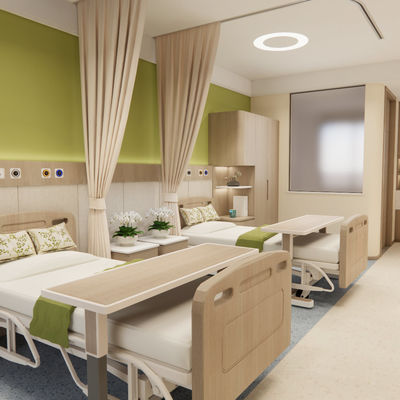 Plancher de maison de retraite commerciale avec des caractéristiques antibactériennes faciles à nettoyer