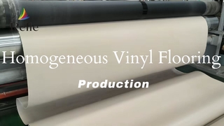 Production de revêtements de sol en vinyle homogène