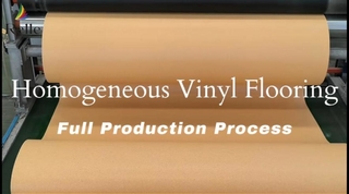 Processus de production complet de revêtement de sol en vinyle homogène